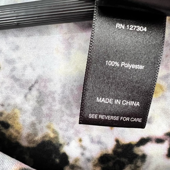 Ali Miles Sz Large City Skyline Wearable Art Abstract Blouse Shirt Top Brown - Picture 3 of 8